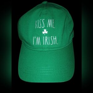NWT Rae Dunn Green 'Kiss Me I'm Irish' Hat